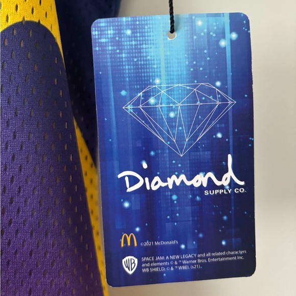 Diamond Supply Co x Space Jam x McDonalds collectible promo jersey -sz L - BNWT - Picture 5 of 6